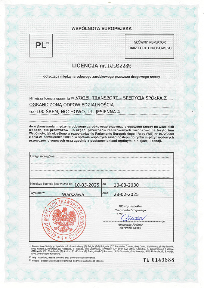 Licencja międzynarodowa